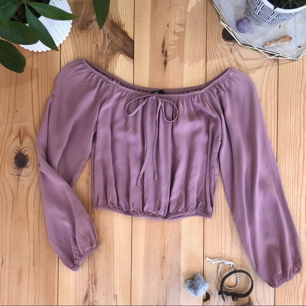 Mauve Crop Top